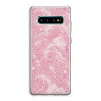 Abstract Painting Pink: Samsung Galaxy S10 Plus Transparant Hoesje