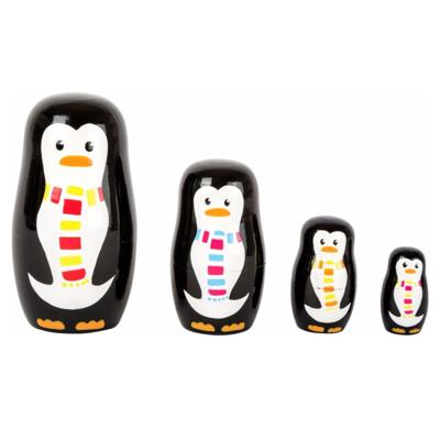 Kinderkamer decoratie pinguis matroesjka set