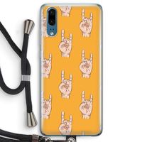 Rock: Huawei P20 Transparant Hoesje met koord