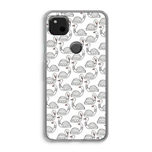 Zwanen: Google Pixel 4a Transparant Hoesje