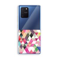 Gekleurde driehoekjes: Samsung Galaxy Note 10 Lite Transparant Hoesje