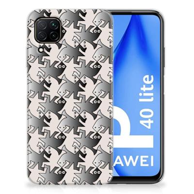 Huawei P40 Lite | TPU Hoesje | Salamander Grey