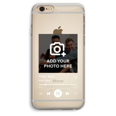 Music Player: iPhone 6 Plus / 6S Plus Transparant Hoesje