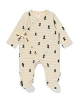 HEMA Takkie en Siepie newborn boxpakje jersey strepen ecru (ecru)
