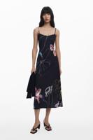 2-in-1 jurk met strepen - BLACK - L