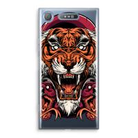 Tiger and Rattlesnakes: Sony Xperia XZ1 Transparant Hoesje - thumbnail