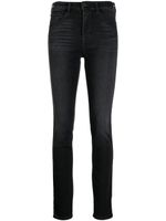 Emporio Armani jean skinny à logo brodé - Noir