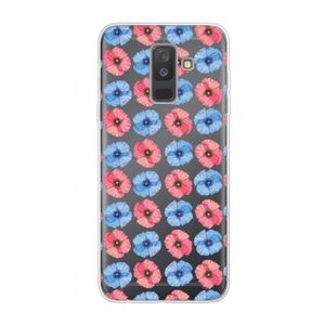 Klaproosjes: Samsung Galaxy A6 Plus (2018) Transparant Hoesje