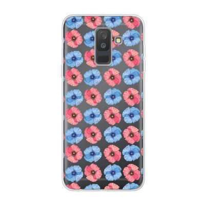 Klaproosjes: Samsung Galaxy A6 Plus (2018) Transparant Hoesje