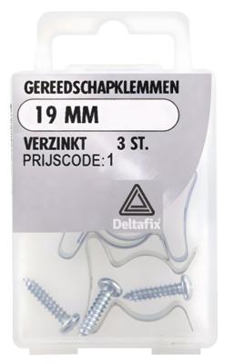 Gereedschapklemmen 19mm vz 3st - Deltafix