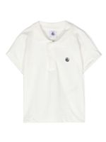 Petit Bateau polo en coton à logo imprimé - Blanc