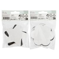 Canvas nassau fine art ster en bloem 13cm magn | 24 stuks