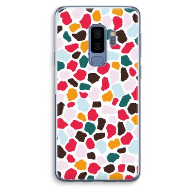 Colored Giraffe: Samsung Galaxy S9 Plus Transparant Hoesje