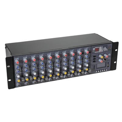 Omnitronic RM-1422FX 12-kanaals rackmixer met USB, DSP-FX & MP3