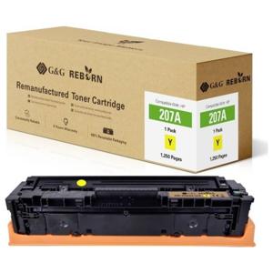 G&G Toner vervangt HP 207A Compatibel Geel 1250 bladzijden Reborn remanufactured 21283