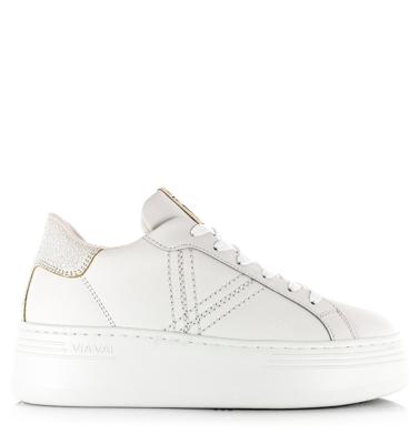 VIA VAI - Isa Layne | Tropez Bianco Leer Dames