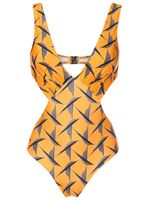 Lygia & Nanny maillot de bain Alexis à imprimé graphique - Orange