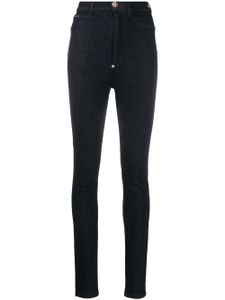 Philipp Plein legging façon jean Super High Waist - Bleu