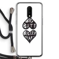 Big butt bigger heart: OnePlus 7 Transparant Hoesje met koord