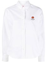 Kenzo chemise à logo brodé - Blanc