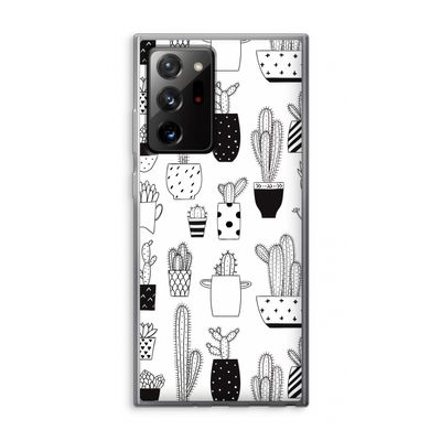 Cactusmotief: Samsung Galaxy Note 20 Ultra / Note 20 Ultra 5G Transparant Hoesje