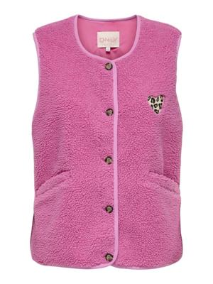 Only Onlbaby Life Teddy Vest Pnt Cs Gilets 4954842 Wild Orchid Leo Heart Batch