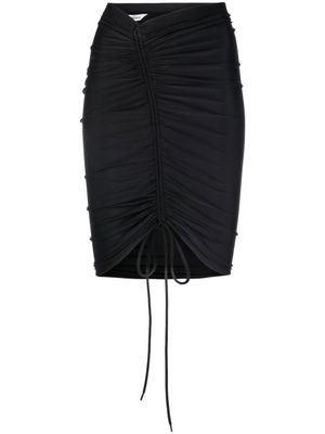 Balenciaga minijupe à design froncé - Noir