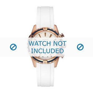 Guess horlogeband W0562L1 / U0562L1 Silicoon Wit