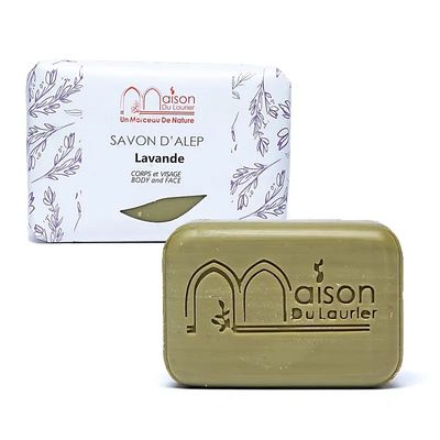 Maison du Laurier Aleppo Zeep - Lavendel (100 g)