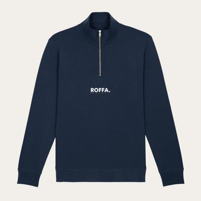 ROFFA. sweater met rits - 100% organisch katoen