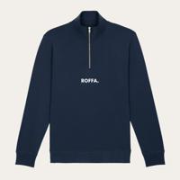 ROFFA. sweater met rits - 100% organisch katoen