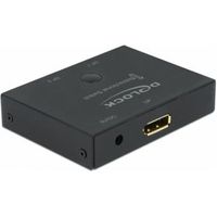 Delock 11478 DisplayPort 2 - 1 Switch bidirectioneel 8K 30 Hz
