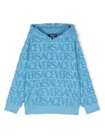 Versace Kids hoodie Versace Allover - Bleu