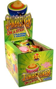 Zed Candy Zed - Jawbreake On Stick 60 Gram 15 Stuks (Halal)