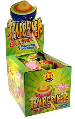 Zed Candy Zed - Jawbreake On Stick 60 Gram 15 Stuks (Halal)