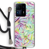 Tropical Palms Blue: Xiaomi Mi Mix 4 Transparant Hoesje met koord
