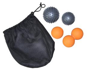 Tunturi Massage Ballen Set, 4 Ballen