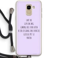 GSM: Samsung Galaxy J6 (2018) Transparant Hoesje met koord