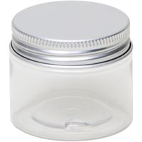 1x stuks kunststof mini weckpot/inmaakpot 50 ml met schroefdeksel