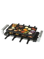 Bourgini Gourmette/Raclette/Grill 8 persoon/personen 1300 W Zwart