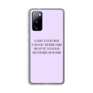 Regenboog: Samsung Galaxy S20 FE / S20 FE 5G Transparant Hoesje