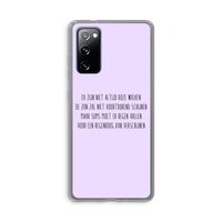 Regenboog: Samsung Galaxy S20 FE / S20 FE 5G Transparant Hoesje