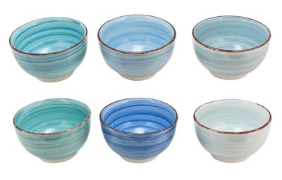 Cookinglife Soepkommen / kommen Delice Blauw ø 14 cm - 6 stuks