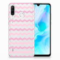 Huawei P30 Lite | TPU bumper | Waves Roze
