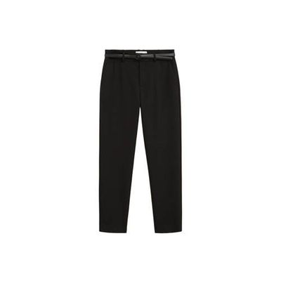 Mango cropped straight fit pantalon zwart Mango cropped straight fit pantalon zwart