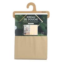 Urban Living Douchegordijn met ringen - beige - 180 x 200 cm Urban Living Douchegordijn met ringen - beige - 180 x 200 cm