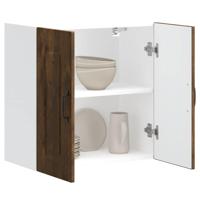 Keukenwandkast Kalmar bewerkt hout gerookt eikenkleurig Keukenwandkast Kalmar bewerkt hout gerookt eikenkleurig