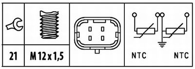 Temperatuursensor 6PT009309581