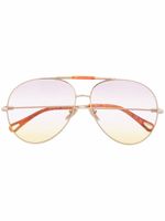 Chloé Eyewear lunettes de soleil à monture aviateur - Or