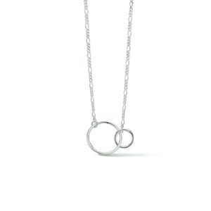 Ketting Rondjes Figaro zilver 1,6 mm 41-45 cm